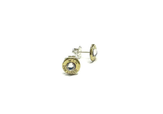 9mm Bullet Head Stud Earrings Bullet Jewelry