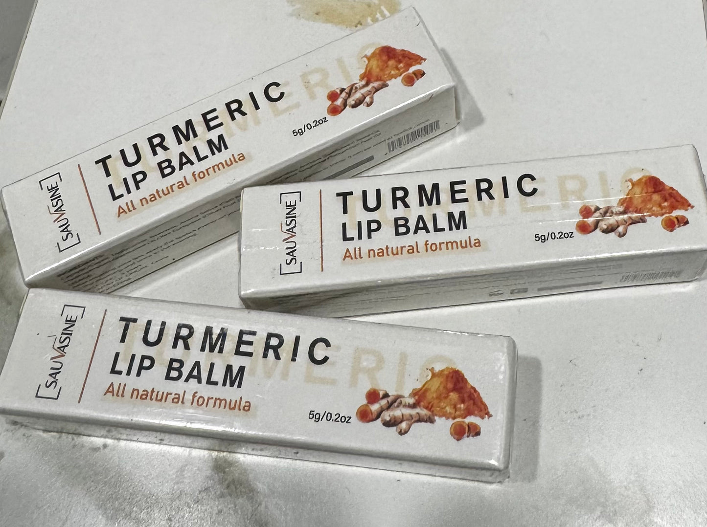 Turmeric lip balm