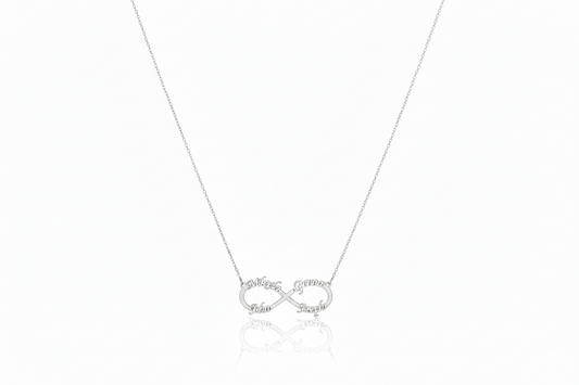 Infinity Name Necklace by SilverGoldandRose